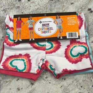 3 PackCartwheel Shorts - Tye-dye/Pink/Light Blue